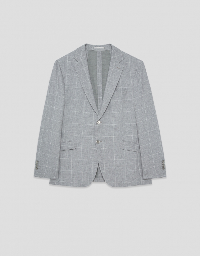 Grey checked jacket