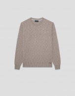Mink cotton/linen structured jumper