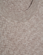 Mink cotton/linen structured jumper