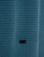 Jersey high twist estructura azul verdoso