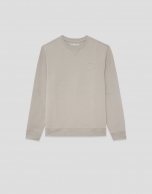 Sudadera vis&oacute;n logo a tono en pecho