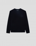 Sudadera marino logo a tono en pecho