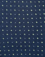 Navy silk tie with white jacquard pattern