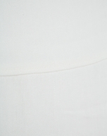 Off-white linen blend flared midi skirt