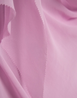 Vestido largo tirantes rosa con gasa en sisas