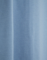 Vestido de manga larga en punto el&aacute;stico azul