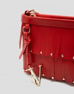 Bolso mini Chloe piel roja con flecos