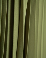 Moss green pleated skirt