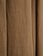 Brown flowing midi skirt with customised belt