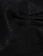 Black woven crop top