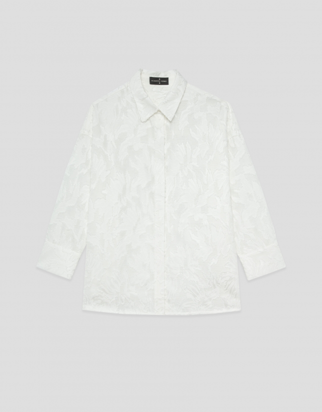 Oversized white shirt