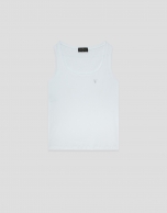 Camiseta tirantes punto canal&eacute; blanco