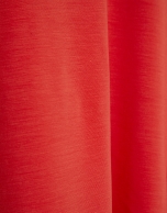 Camiseta hombro fruncido rojo coral