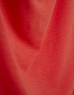 Camiseta escote drapeado roja