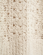 Beige vest-style top with textured knit