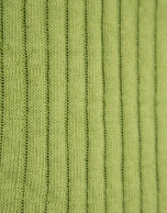Green ribbed armhole top