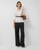 Camisa oversize blanca manga rangl&aacute;n