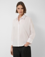 Camisa oversize blanca manga rangl&aacute;n