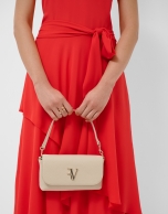 Rita beige leather handbag