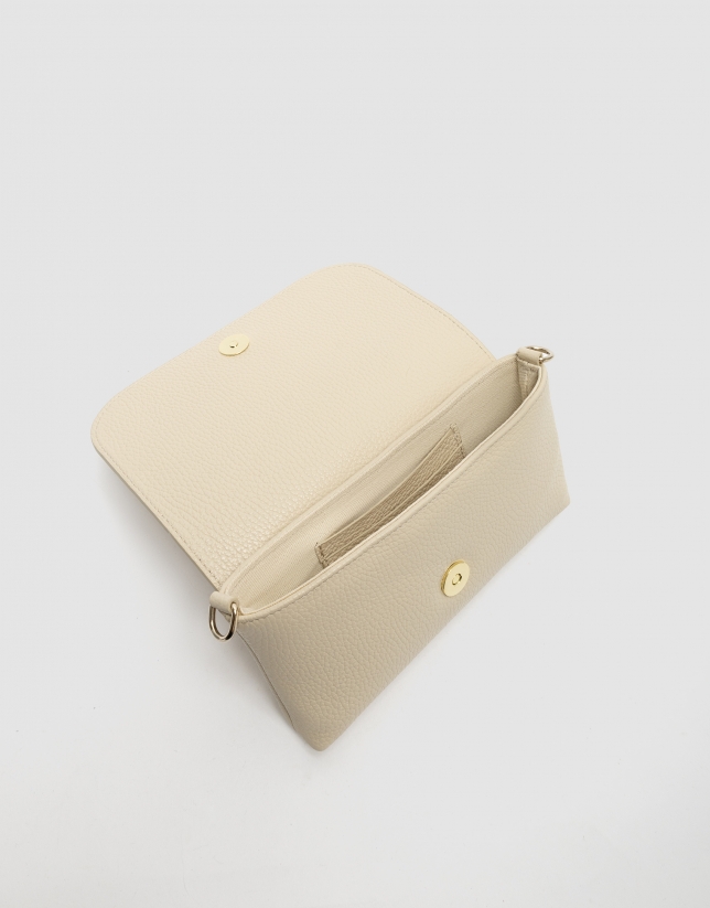 Rita beige leather handbag