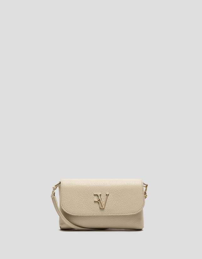 Rita beige leather handbag