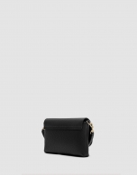 Rita black leather handbag