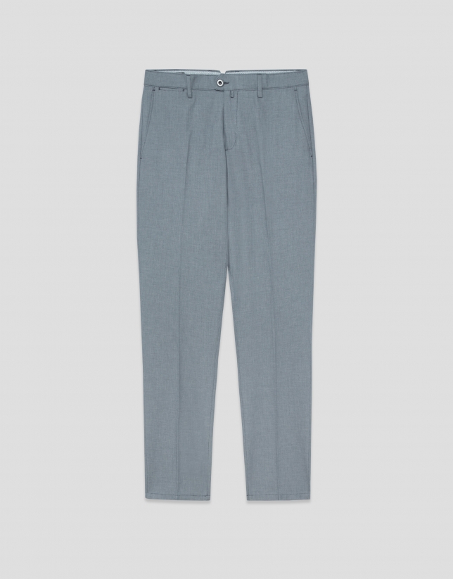 Pantal&oacute;n chino ojo de perdiz marino