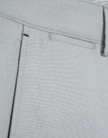 Grey bird's eye chino trousers