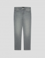 Light grey slim fit denim jeans