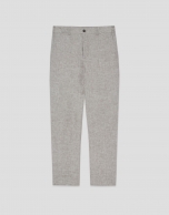 Grey linen trousers