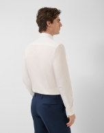 White structured dress shirt