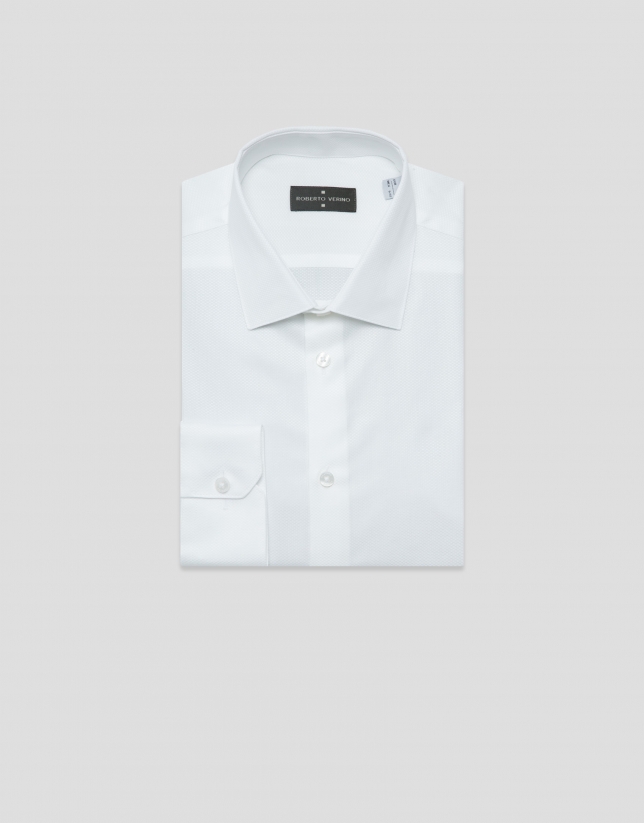Camisa vestir estructura blanca