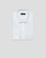 White structured dress shirt