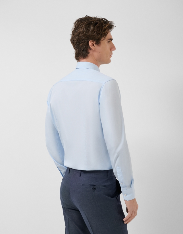 Plain light blue dress shirt