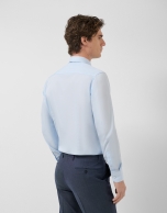 Camisa vestir lisa celeste