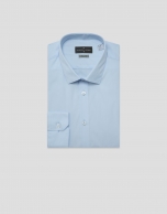 Plain light blue dress shirt