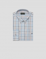 Camisa sport regular cuadros multicolor