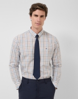 Camisa sport regular cuadros multicolor