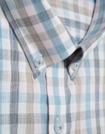 Regular fit multicoloured checked shirt