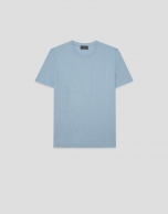 Camiseta manga corta piqu&eacute; celeste