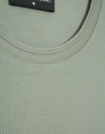 Camiseta manga corta piqu&eacute; caqui claro