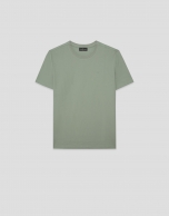 Camiseta manga corta piqu&eacute; caqui claro