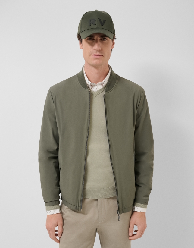 Cazadora reversible caqui/camel