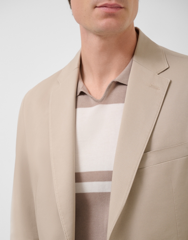 Sand-dyed cotton jacket