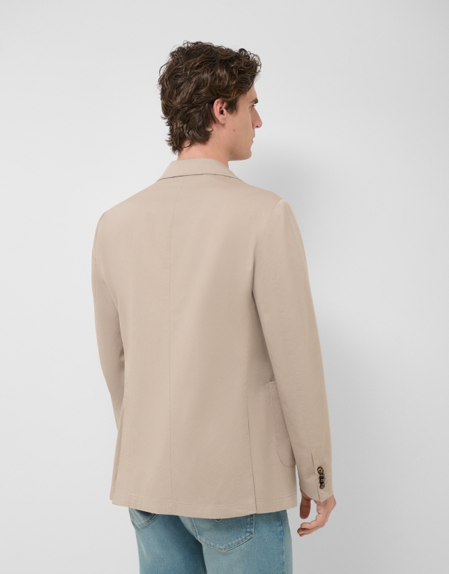 Sand-dyed cotton jacket