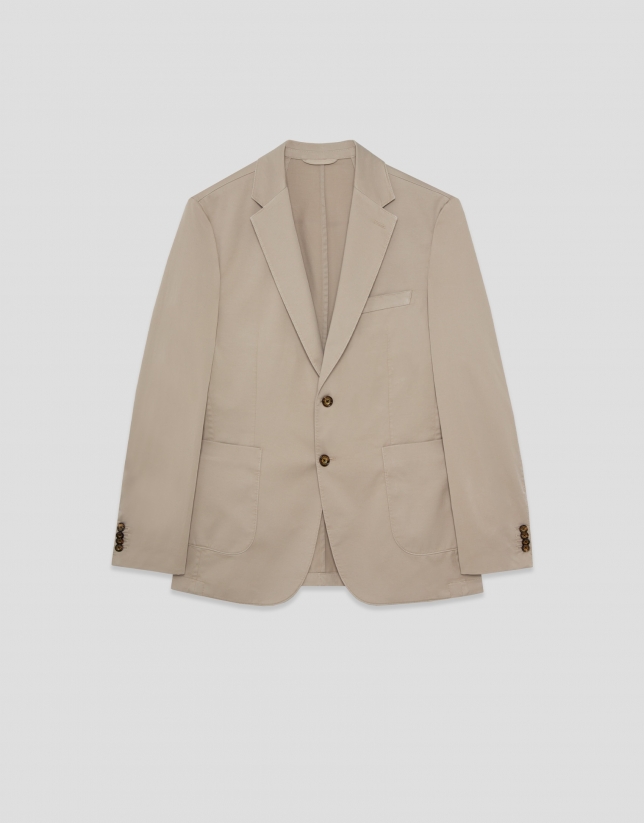 Sand-dyed cotton jacket