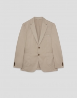 Sand-dyed cotton jacket