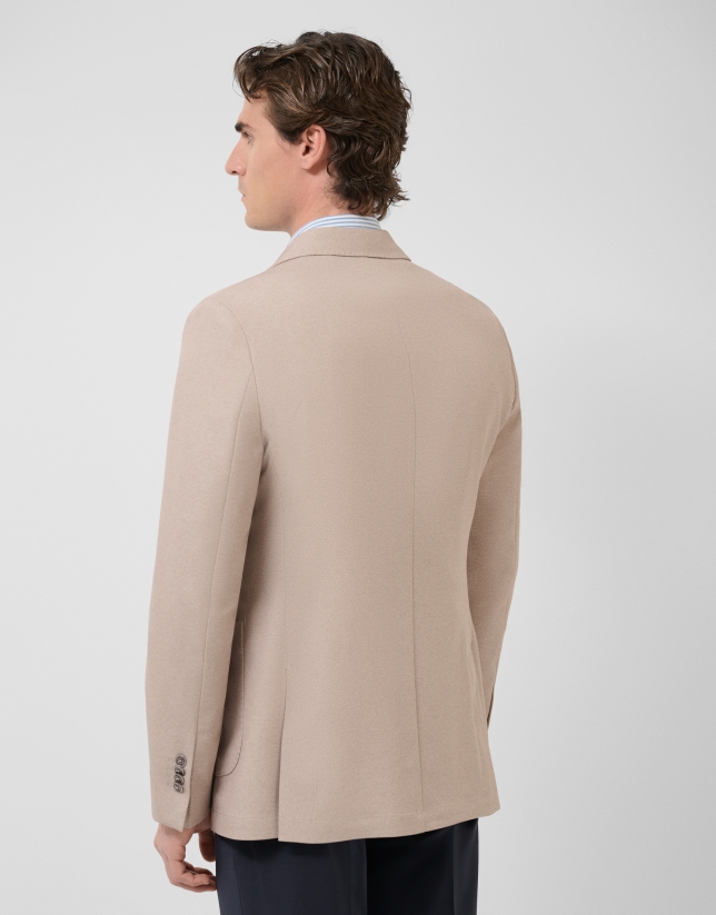 Faux mink-tone smooth comfort jacket