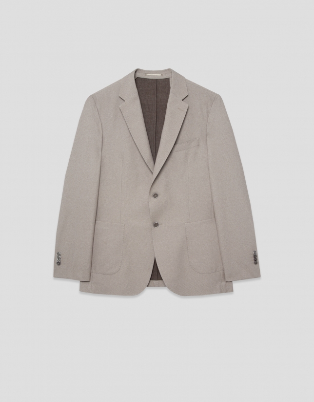 Faux mink-tone smooth comfort jacket