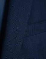 Traje half canvas slim fit ojo de perdiz azul